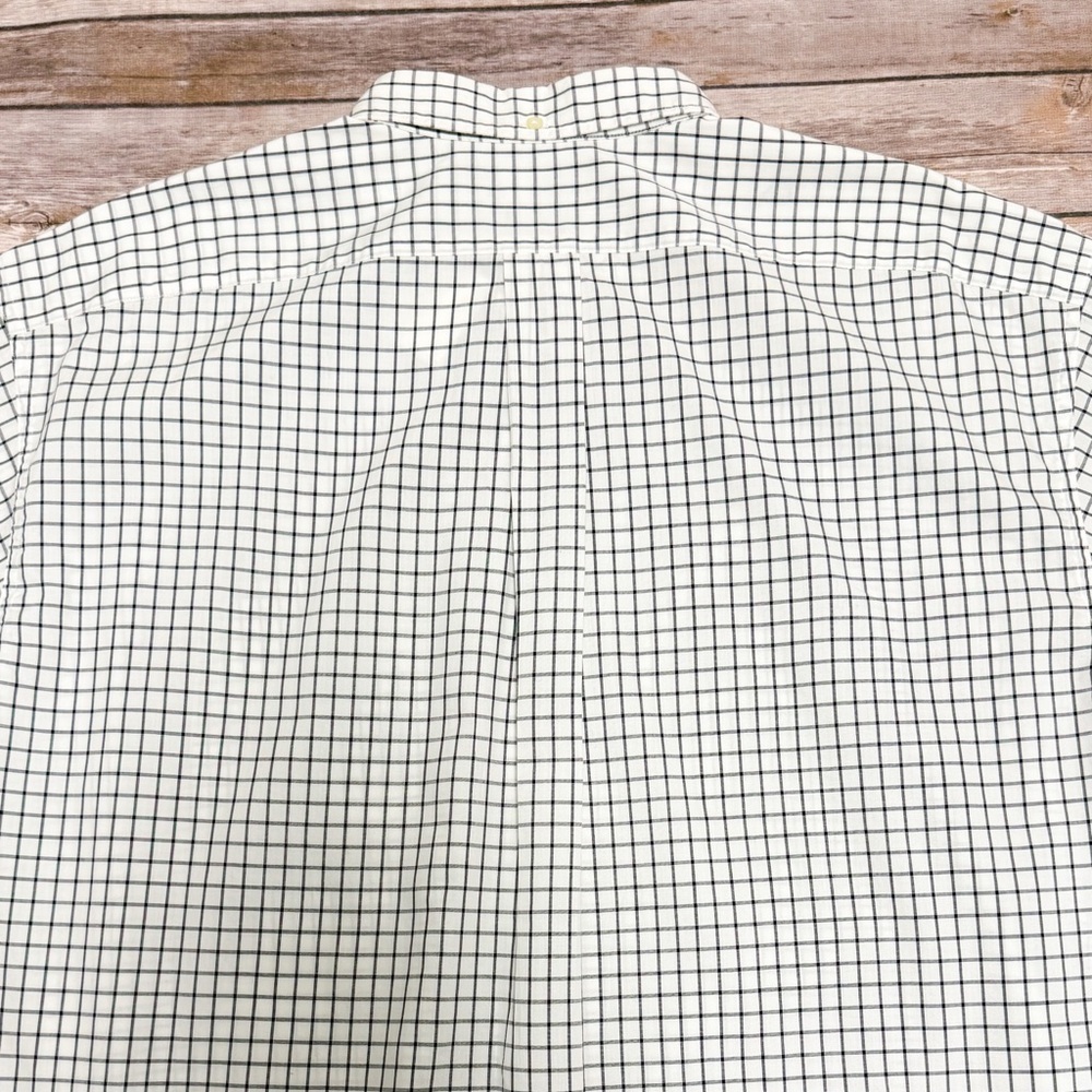 Ralph Lauren Midnight Navy Blue White Checkered Greggor Short Sleeve Button Up - Picture 5 of 12